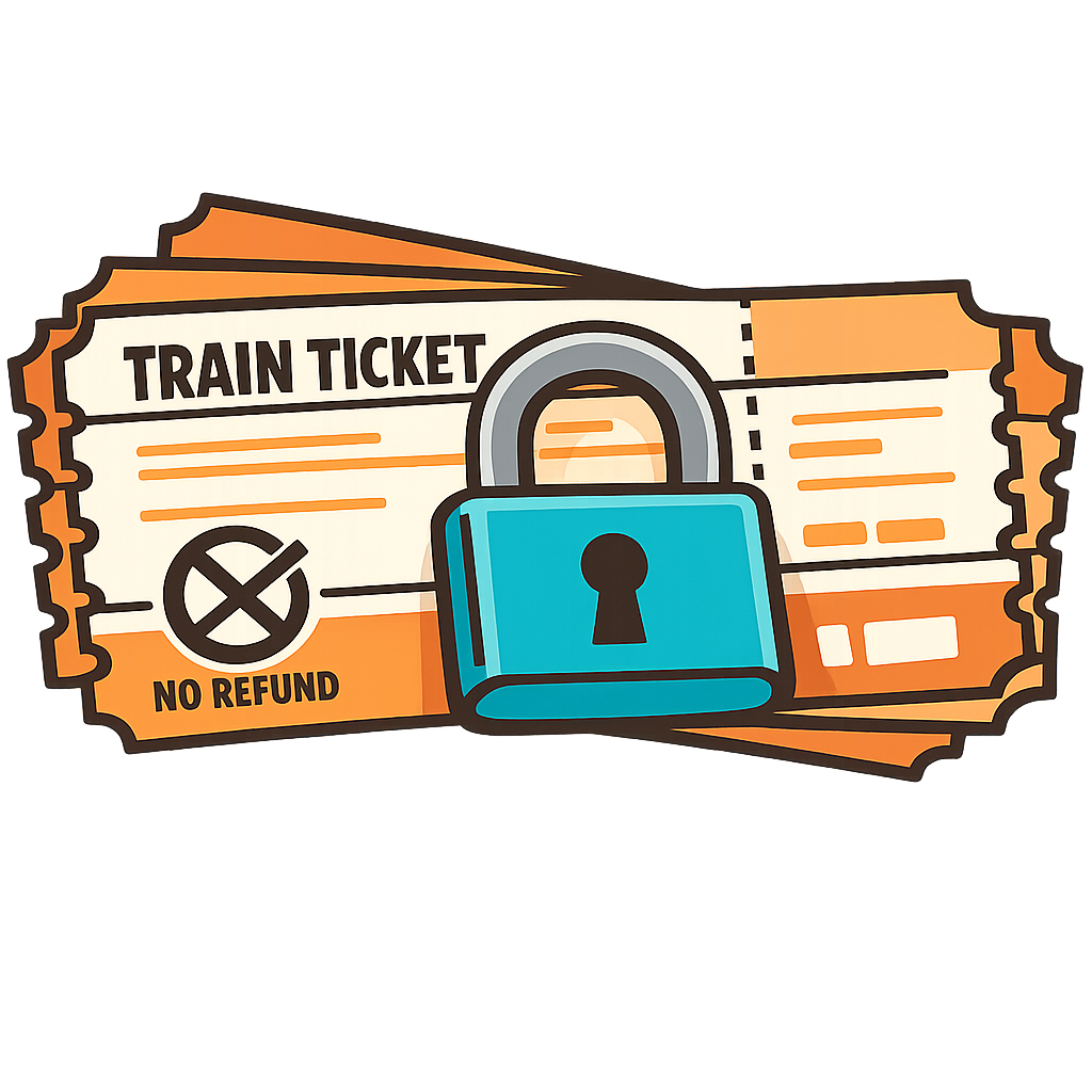 Non-refundable tickets illustration